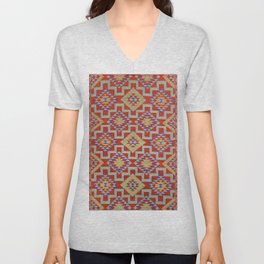 Bohemian Design V Neck T Shirt