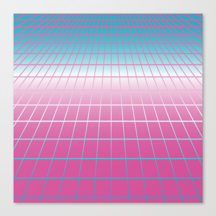 Retrowave Minimalist Colors Canvas Print