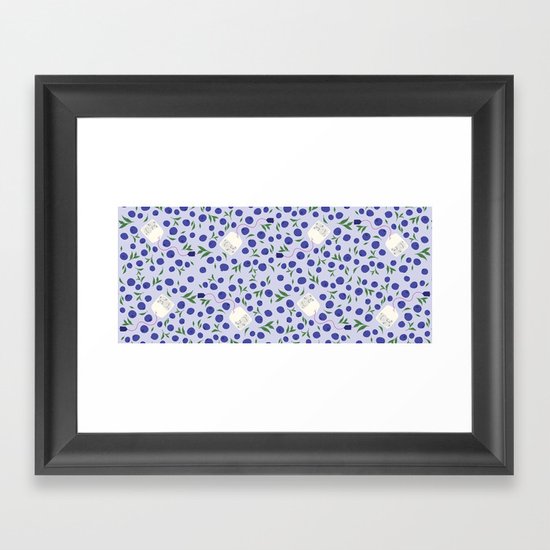 Blueberry Tea Framed Art Print