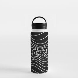 Abstract pattern - black and white. Water Bottle