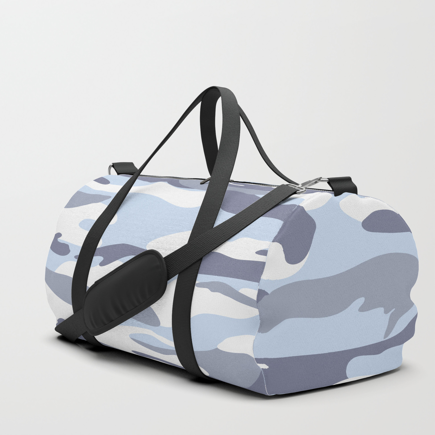 blue camo duffle bag