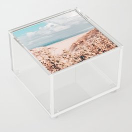 Empty beach and blue ocean | Sardinia | Italy | Europe Acrylic Box