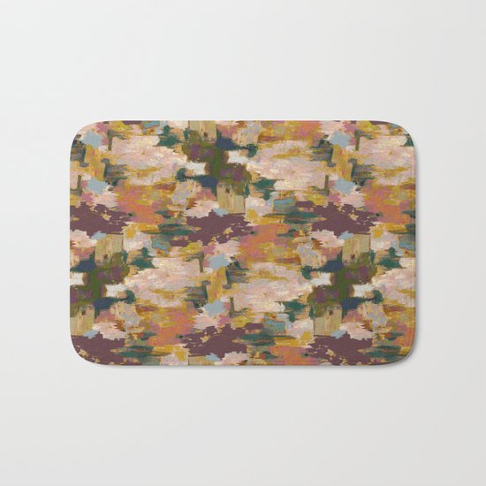 Watercolor Pattern Bath Mat
