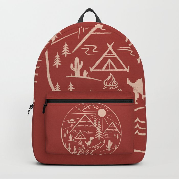 Explore world no internet dino Backpack