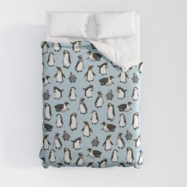 Cute Penguin Pattern Duvet Cover