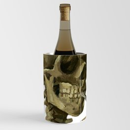 Vincent Van Gogh Skull With Burning Cigarette (Reproduction)  Wine Chiller