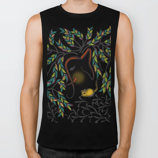 Vibrant Jungle Ele Biker Tank