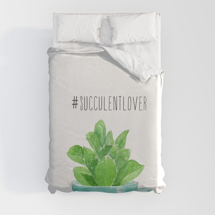 succulent lover Duvet Cover