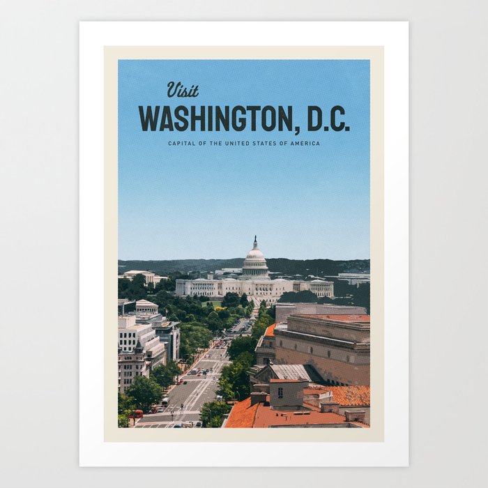 Visit Washington, D.C. Art Print