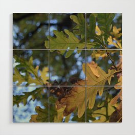 oak leaves Wood Wall Art