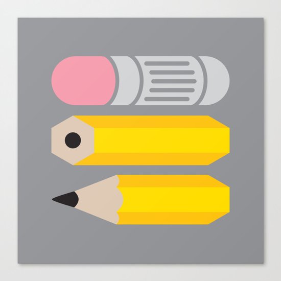 Deconstructed Pencil Canvas Print