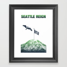 SEATTLE REIGN Framed Art Print