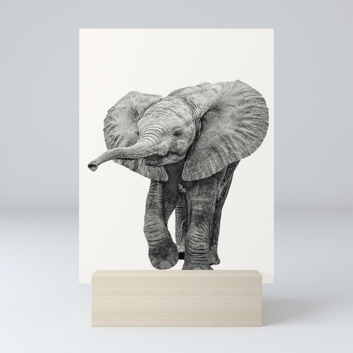 Charming Baby Elephant4298653 Mini Art Print