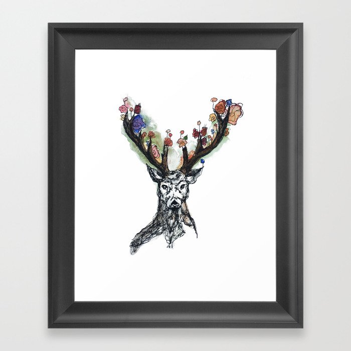 Growing Deerer Framed Art Print