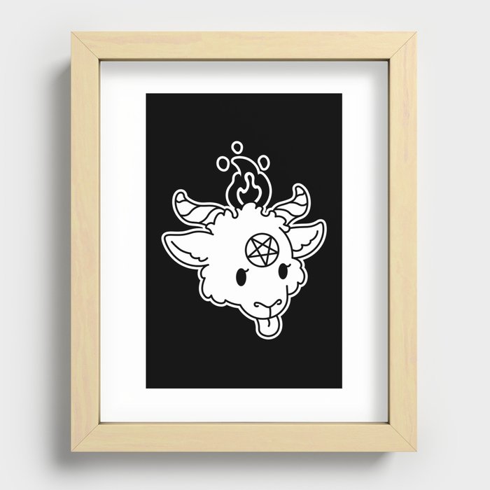 Silly Satan Recessed Framed Print