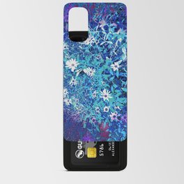 electric blue floral Android Card Case