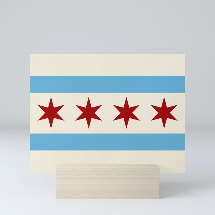Chicago Flag Mini Art Print