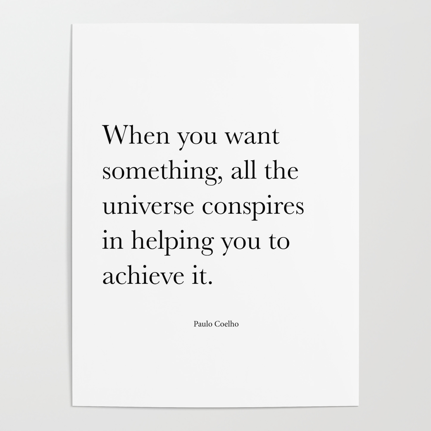 The universe conspires in your favor