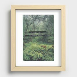I Don't Try Recessed Framed Print