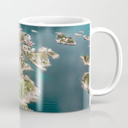Norway Photography - Stunning View Over Norwegian Town By The Sea Coffee Mug