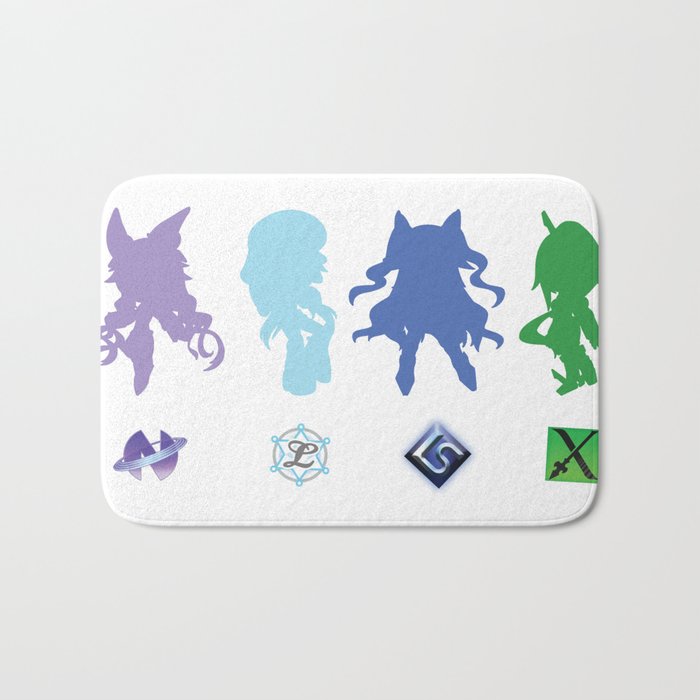 Hyperdimension Neptunia Next Goddesses Bath Mat By Otakuteland