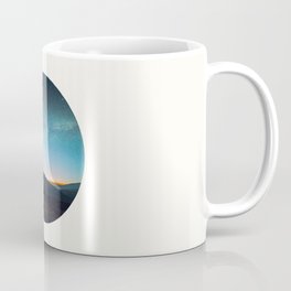 Mid Century Modern Round Circle Photo Graphic Design Mikey Way During Sunset Mountain Silhouette Coffee Mug | Roundcirclephoto, Graphicdesign, Mountainsilhouette, Photo, Sunset, Midcenturymodern, Color, Mikeyway, Hdr 