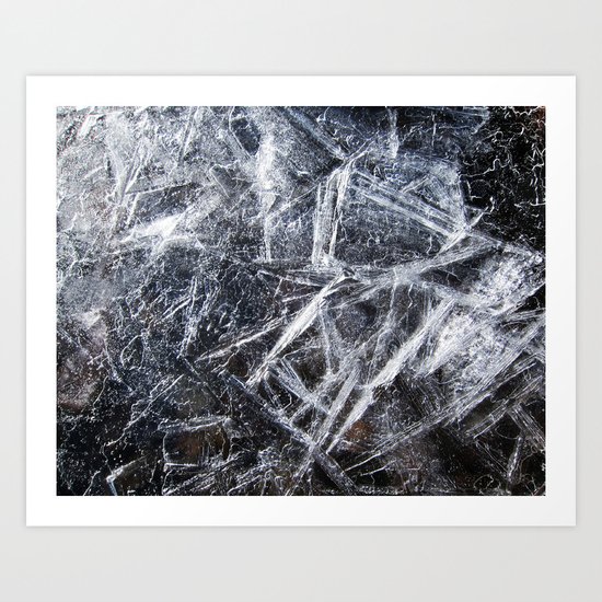 Ice Patterns Art Print