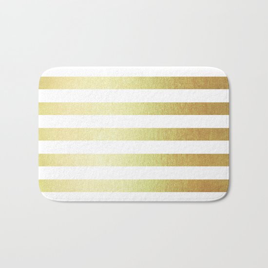Simply Striped 24K Gold Bath Mat