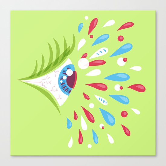Psychedelic eye Canvas Print