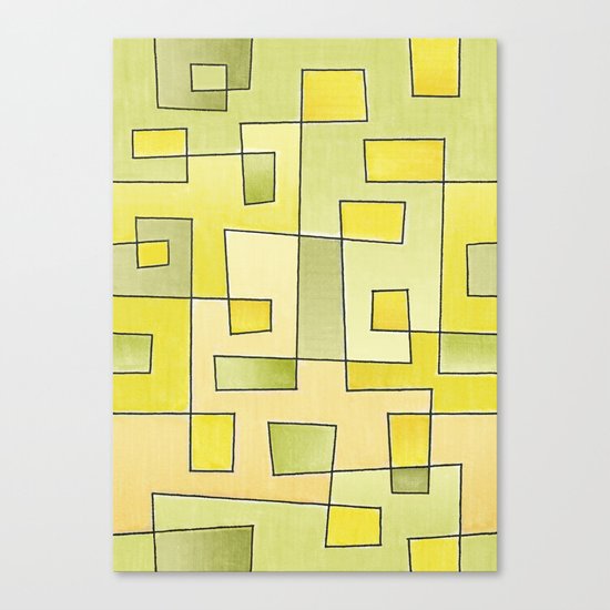 Proto pattern n 2 "fresh lemonade" Canvas Print