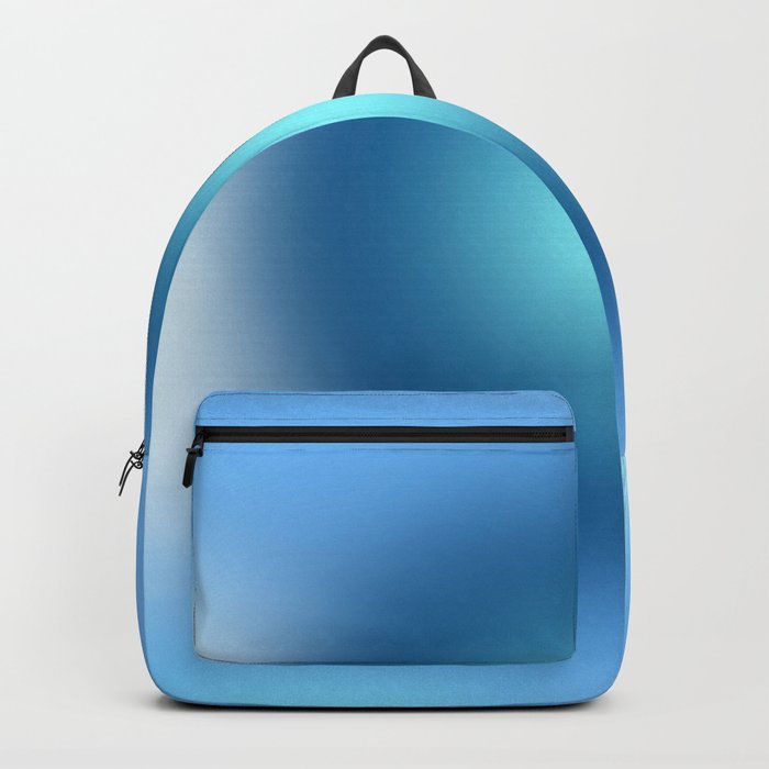 Spiritual Blue Aura Gradient Ombre Sombre Abstract  Backpack
