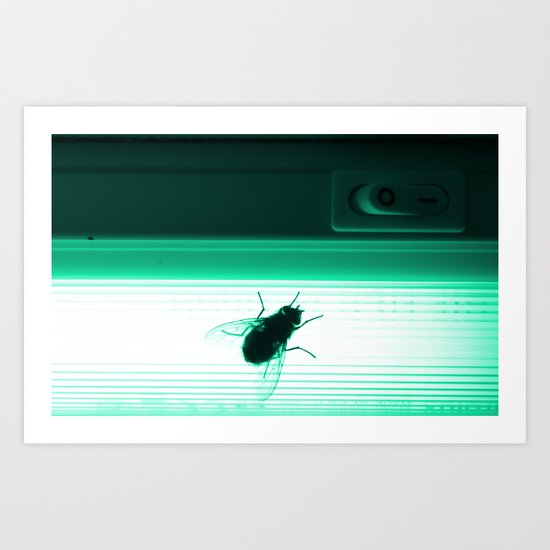 Neon Fly Art Print