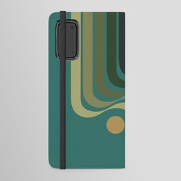 Abstraction_NEW_SUN_STREAM_RIVER_FLOW_LINE_POP_ART_0430B Android Wallet Case