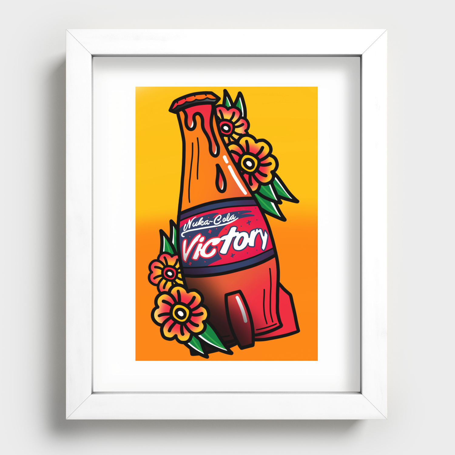 Taste The Victory Recessed Framed Print by Quantum Tattoo Art ...