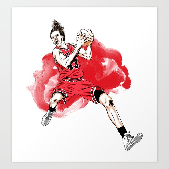 Joakim Noah Art Print