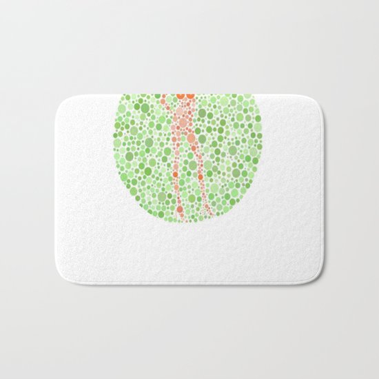 Color Blind Test Bath Mat