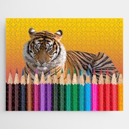 Tiger - Color Pencils Jigsaw Puzzle
