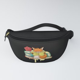 Fox Book Reading Books Fanny Pack