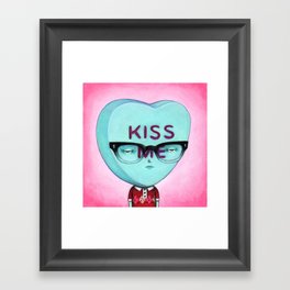 Kiss Me Framed Art Print