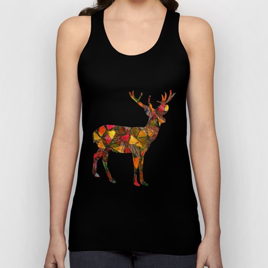 Animal Mosaic - The Deer Unisex Tank Top