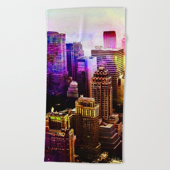 RainBow New York Beach Towel