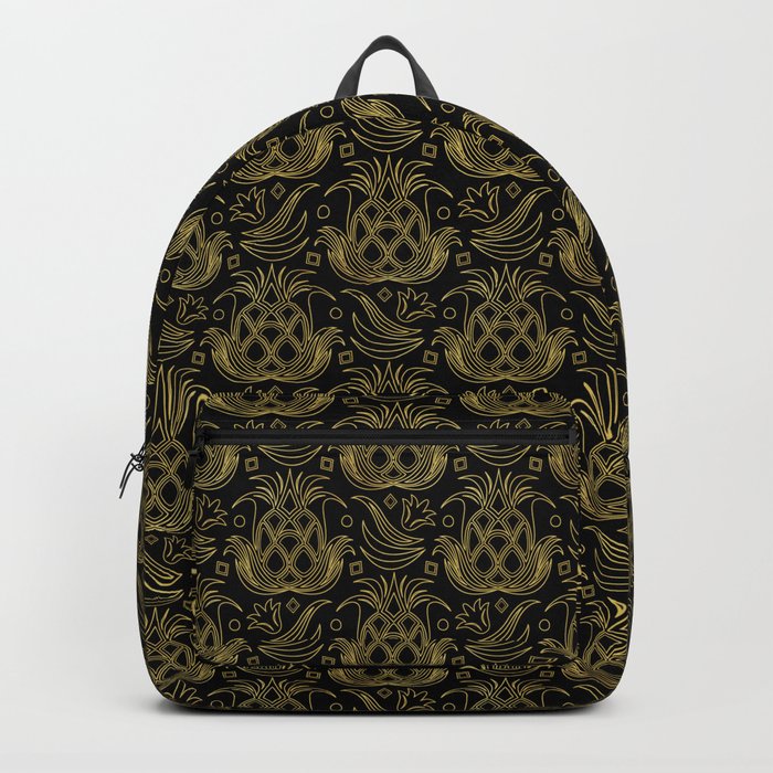 Luxe Pineapple // Black Backpack