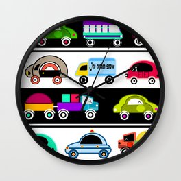 Children's cars, toys Wall Clock