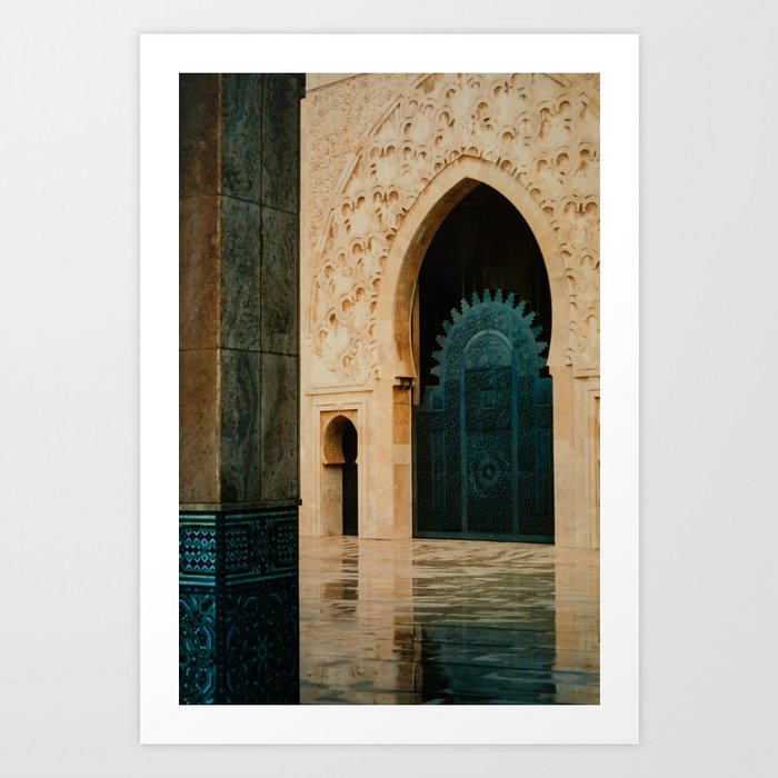 Mosque after the Rain, Casablanca, Morocco Art Print