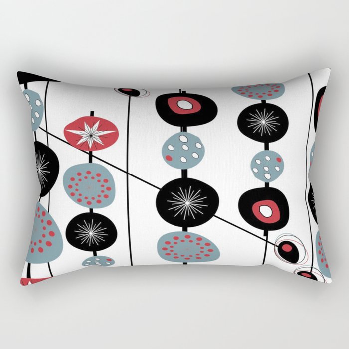 Mid-Century Modern Art Atomic Cocktail Rectangular Pillow