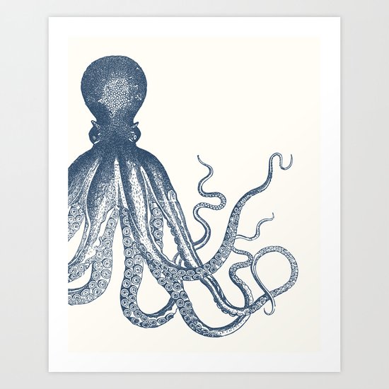 Offset Octopus Art Print by BySamantha | Samantha Ranlet | Society6