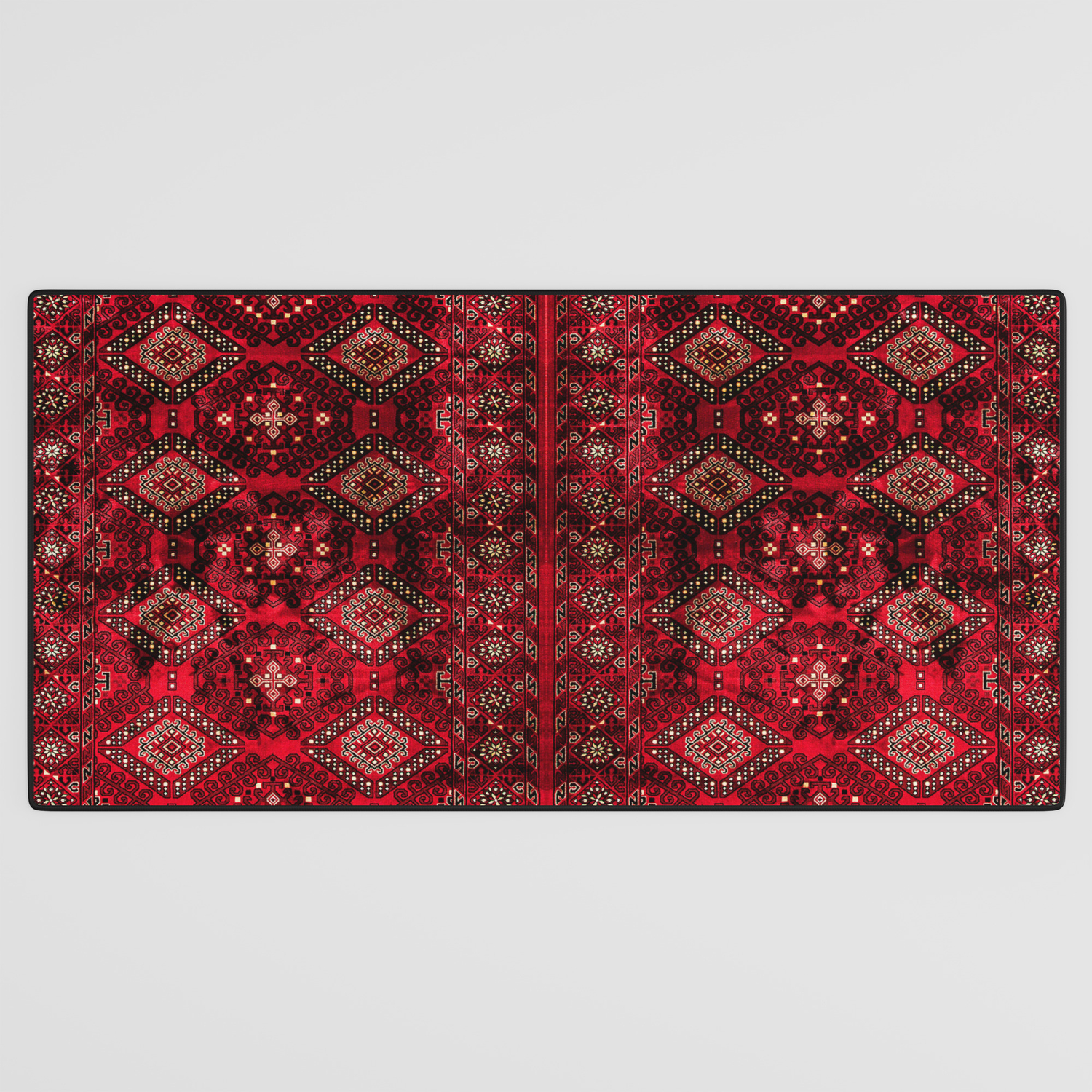 Epic Royal Red Oriental Traditional Moroccan Style Fabric Design by Arteresting Bazaar on Society6 N129 