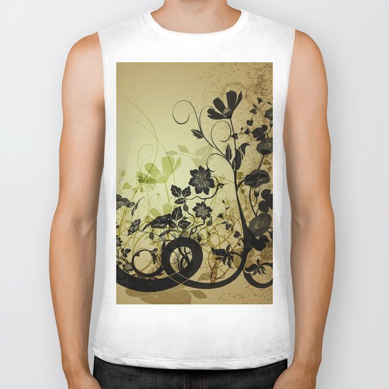 Flowers Biker Tank