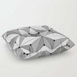 Abstract geometric pattern - gray. Floor Pillow