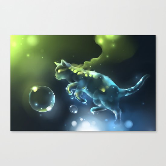 Aqua Apparition Canvas Print